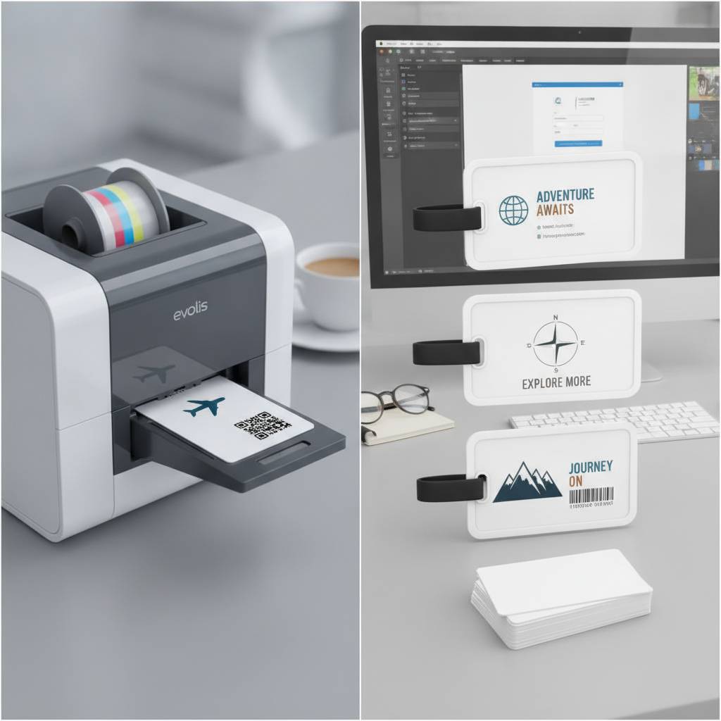 Card Printers and Supplies for In-House Custom Luggage Tag Printing