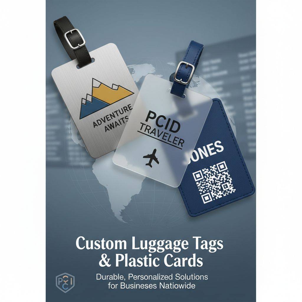 Ordering Custom Luggage Tags and Plastic Cards Nationally